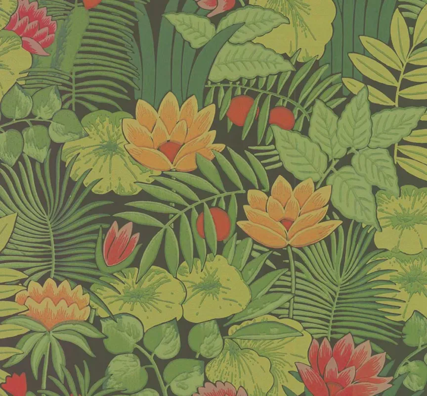 Behang Little Greene 20th Century Papers Reverie 1971 Jungle Aanbieding