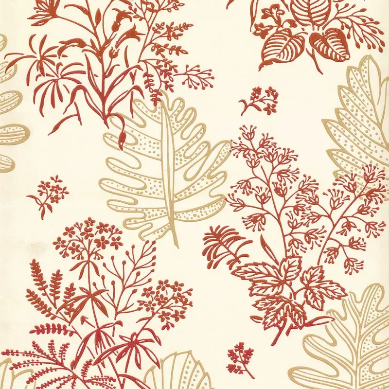 Behang Little Greene 20th Century Papers Norcombe 1949 Jazz Op = Op