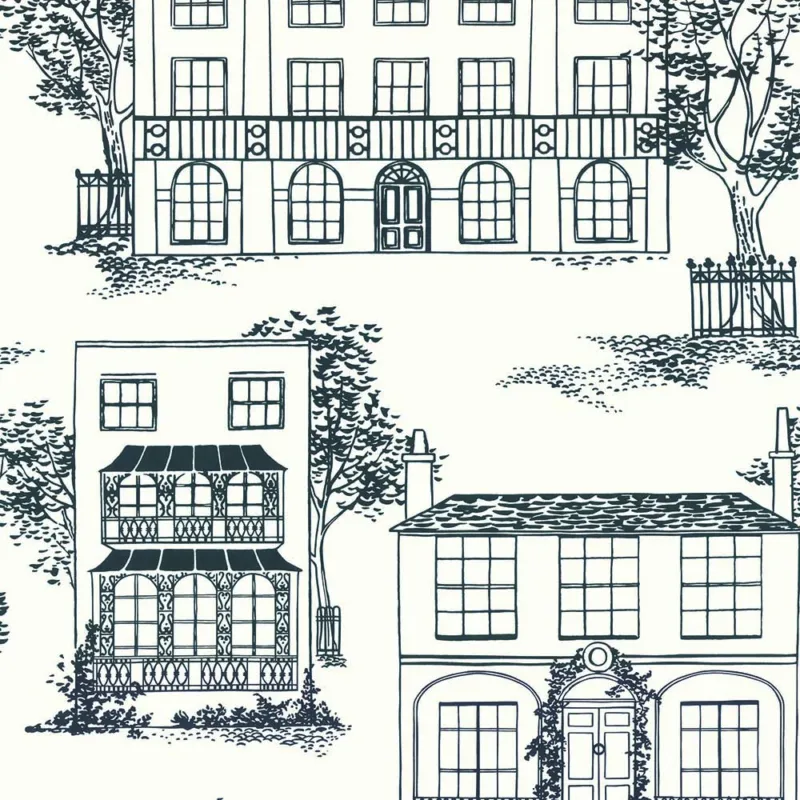 Behang Little Greene 20th Century Papers Hampstead 1949 Ink Lage Kosten