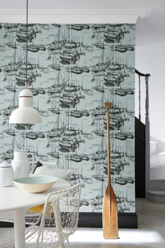 Shop Nu Behang Little Greene 20th Century Papers Zingara 1960 Delft