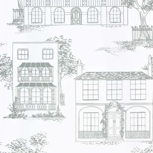Beperkt Aanbod Behang Little Greene 20th Century Papers Hampstead 1949 Glass