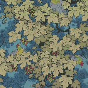 Populair Behang Little Greene Archive Trails Vine 1932 Bleu