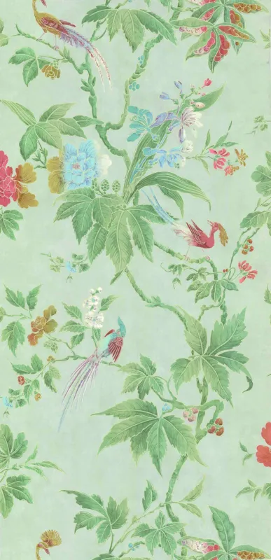Behang Little Greene Archive Trails Paradise 1940 Dusk Beperkte Voorraad