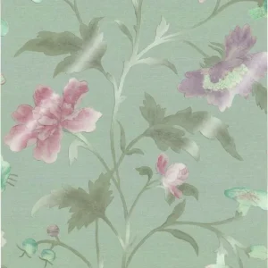 Laatste Versie Behang Little Greene Archive Trails China Rose 1885 French Grey Lustre