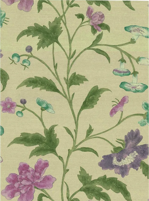 Behang Little Greene Archive Trails China Rose 1885 Sage Dagaanbieding