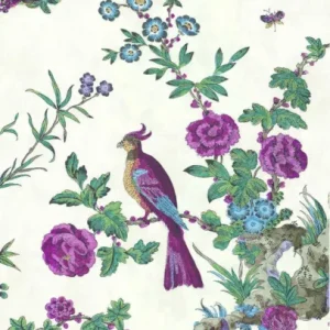 Betrouwbaar Behang Little Greene Archive Trails Darwin 1760 Serein