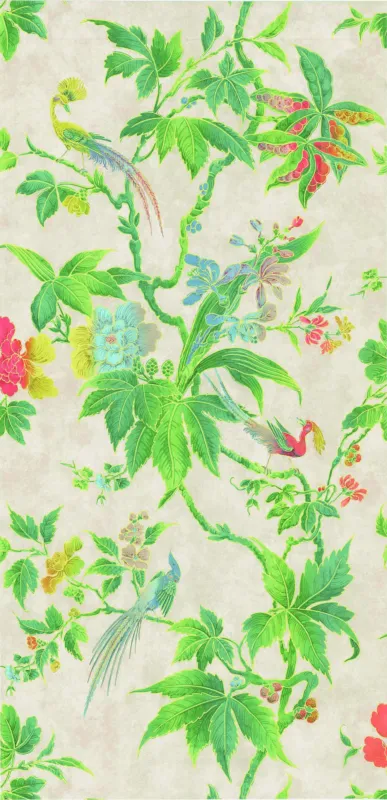 Lage Kosten Behang Little Greene Archive Trails Paradise 1940 Feather