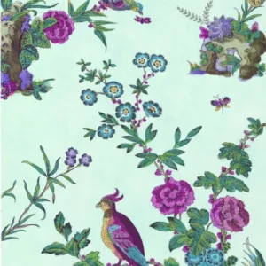 Behang Little Greene Archive Trails Darwin 1760 Azure Betaalbaar