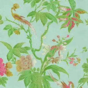 Behang Little Greene Archive Trails Paradise 1940 Blue Voordeelprijs
