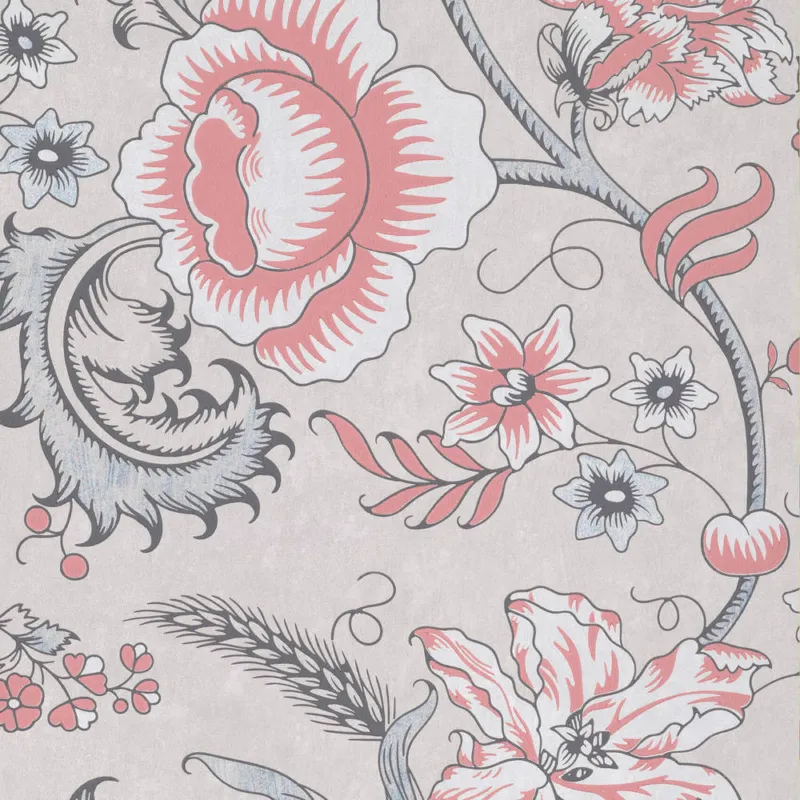 Premium Behang Little Greene Archive Trails II Woodblock Trail Union