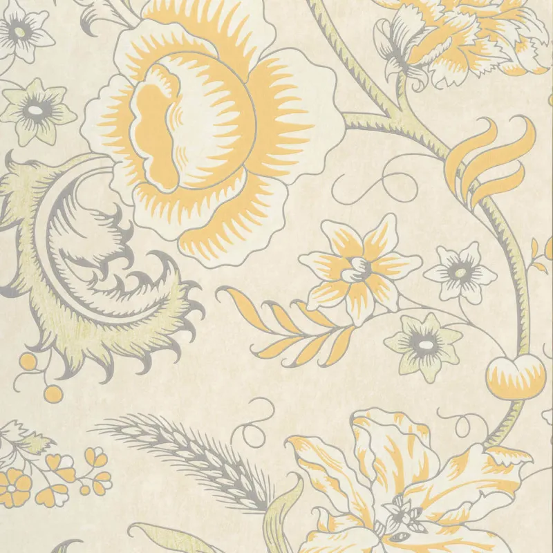 Beperkt Aanbod Behang Little Greene Archive Trails II Woodblock Trail Claude