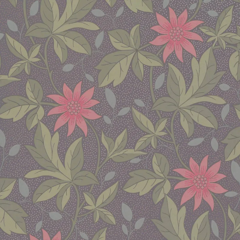 Direct Beschikbaar Behang Little Greene Archive Trails II Monroe Pink Flower