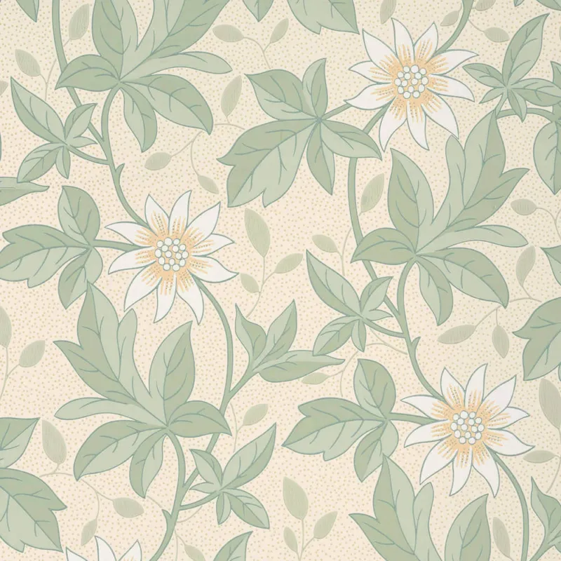 Alleen Vandaag Behang Little Greene Archive Trails II Monroe Gold Flower