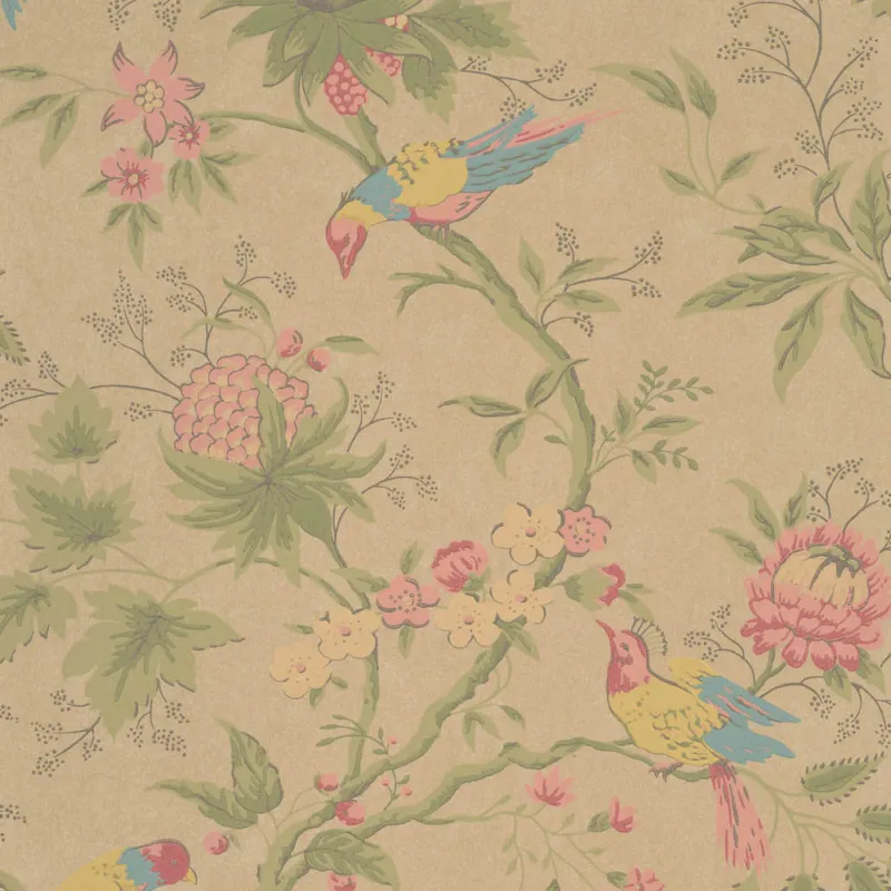Behang Little Greene Archive Trails II Brooke House Parchment Nieuw