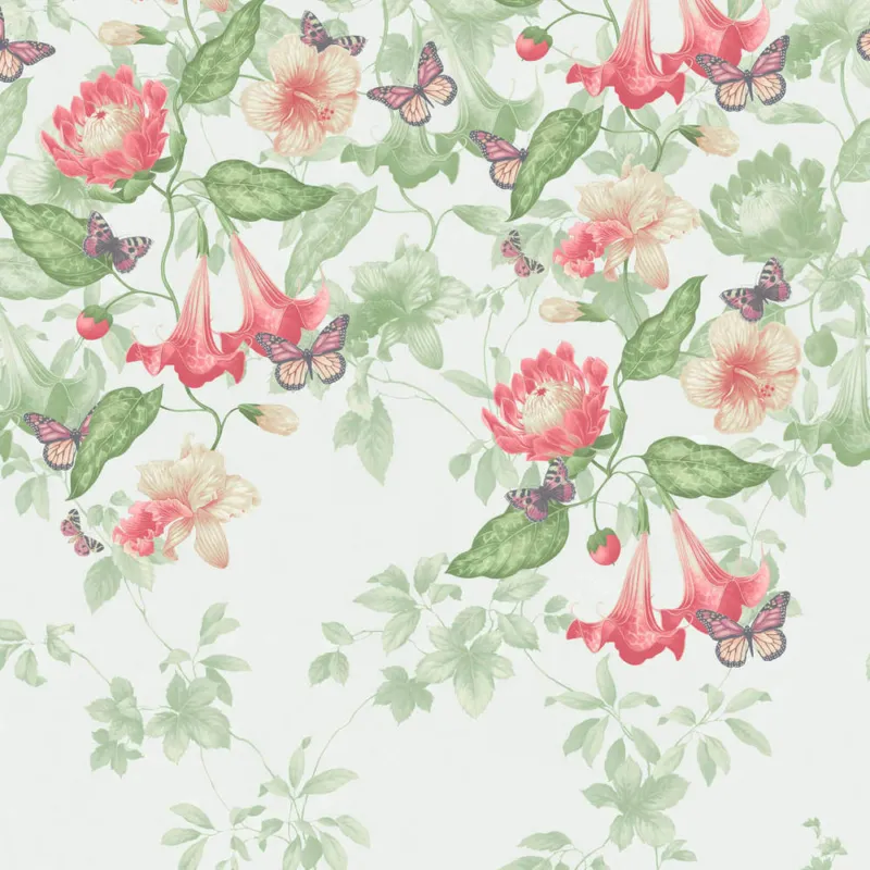 Premium Behang Little Greene Archive Trails II Asterid Mint