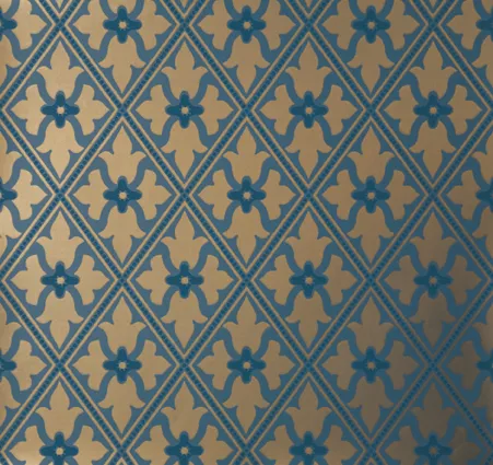 Laatste Versie Behang Little Greene London Wallpapers IV Bayham Abbey 1880 Celestial