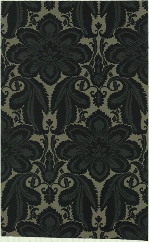 Weekendaanbieding Behang Little Greene London Wallpapers IV Albemarle 1760 Charcoal