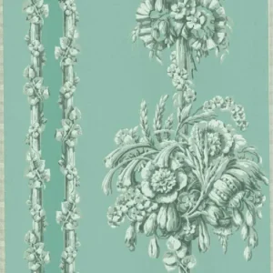 Exclusieve Aanbieding Behang Little Greene London Wallpapers IV Chelsea Bridge 1850 Archive Blue