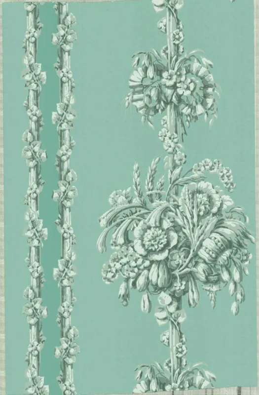 Exclusieve Aanbieding Behang Little Greene London Wallpapers IV Chelsea Bridge 1850 Archive Blue