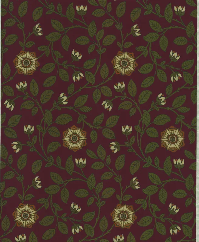 Voordeelprijs Behang Little Greene London Wallpapers IV Richmond Green 1880 Revival Red