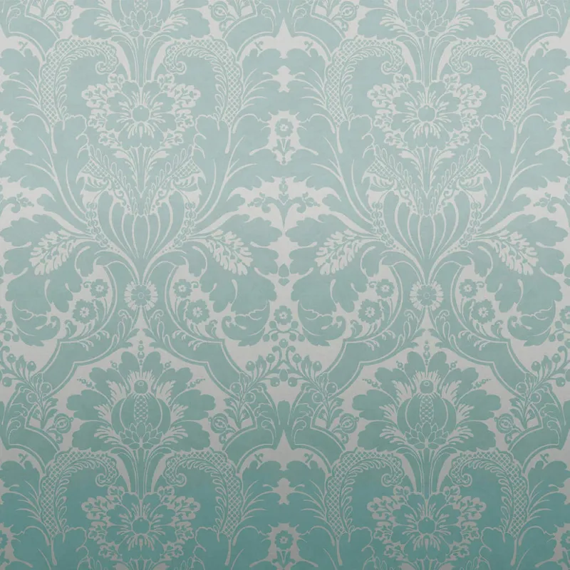 Behang Little Greene London Wallpapers V St James Park Teal Fade Must-Have