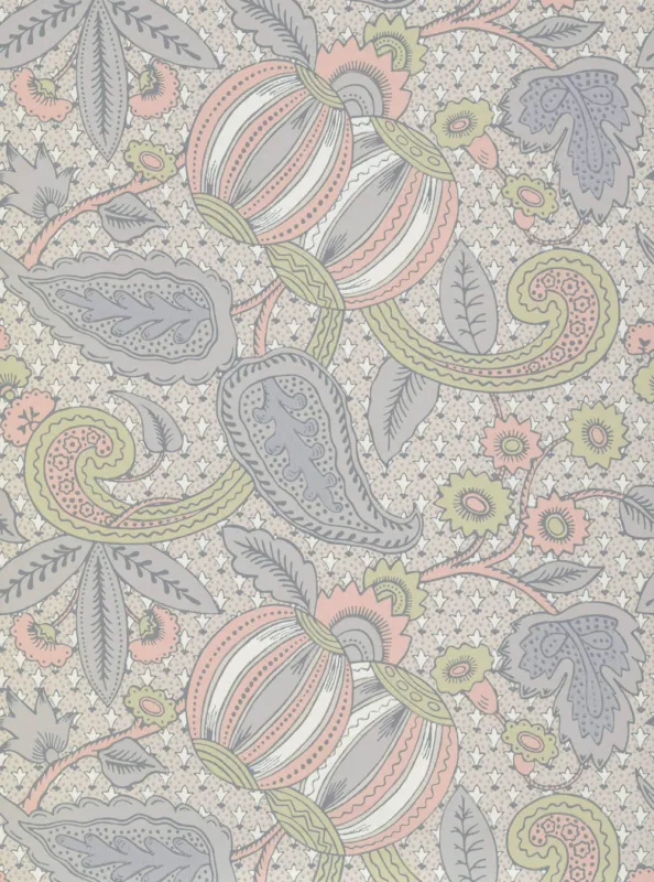 Behang Little Greene National Trust Papers Pomegranate Pastel Direct Beschikbaar