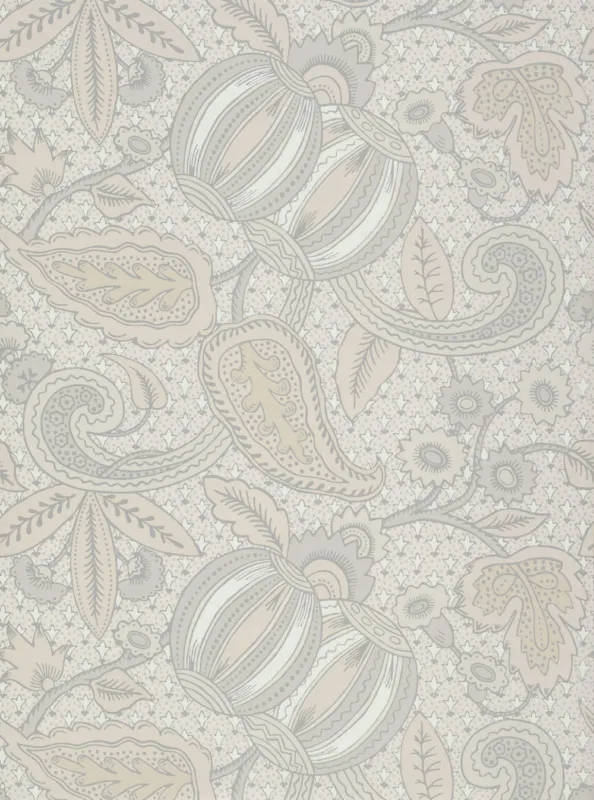 Speciale Aanbieding Behang Little Greene National Trust Papers Pomegranate Grey Scale