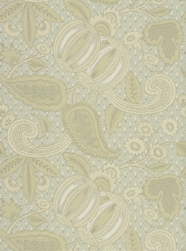 Behang Little Greene National Trust Papers Pomegranate Green Scale Exclusieve Aanbieding