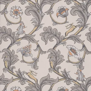 Behang Little Greene National Trust Papers Stag Trail Sterling Goedkoop