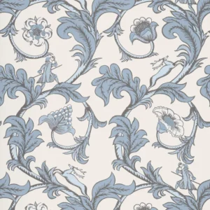 Behang Little Greene National Trust Papers Stag Trail Sky Rechtstreeks Van De Fabrikant