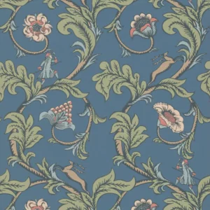 Behang Little Greene National Trust Papers Stag Trail Juniper Beperkt Aanbod