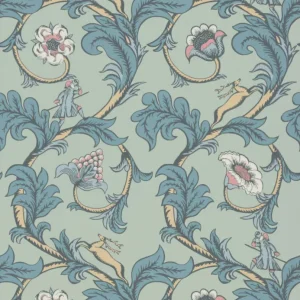 Koopje Behang Little Greene National Trust Papers Stag Trail Arsenic