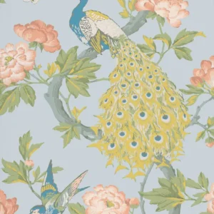 Behang Little Greene National Trust Papers Pavona Skye Exclusieve Aanbieding