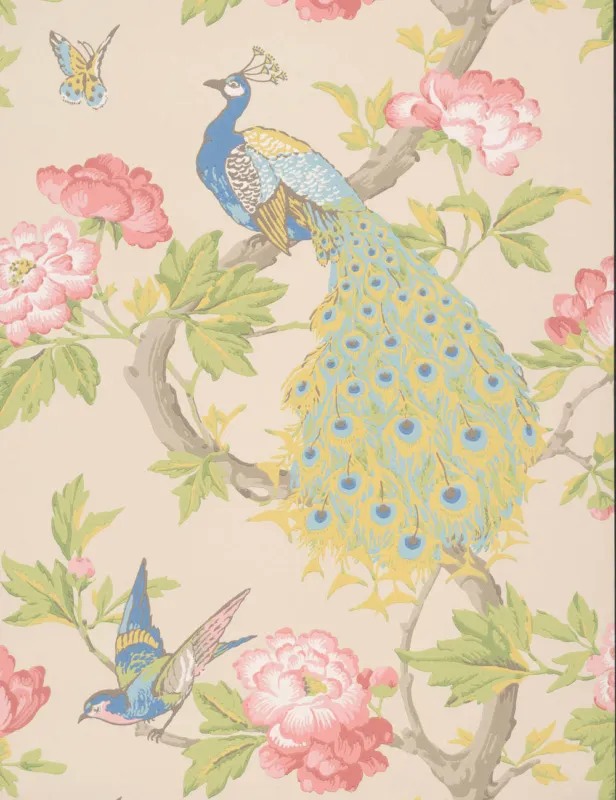 Premium Behang Little Greene National Trust Papers Pavona Hazel