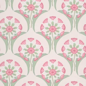 Alleen Vandaag Behang Little Greene National Trust Papers Hencroft Pink Primula