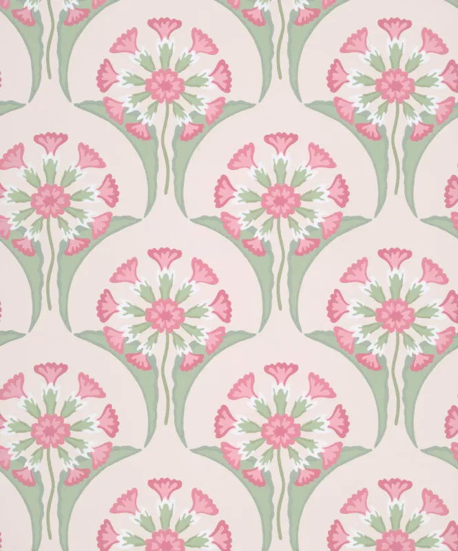 Alleen Vandaag Behang Little Greene National Trust Papers Hencroft Pink Primula