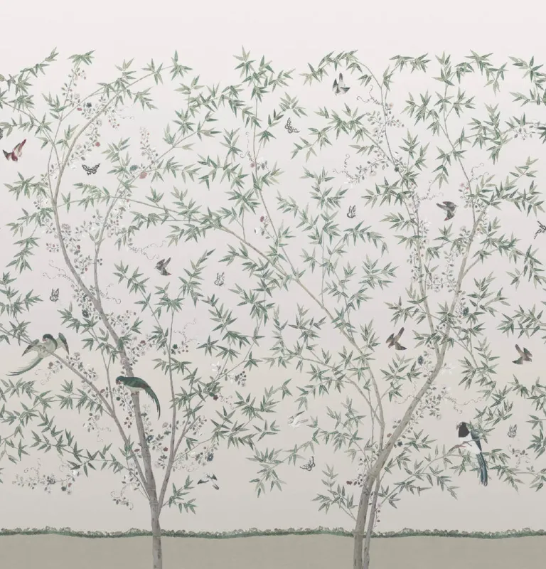 Bestseller Behang Little Greene National Trust Papers Belton Scenic Oyster