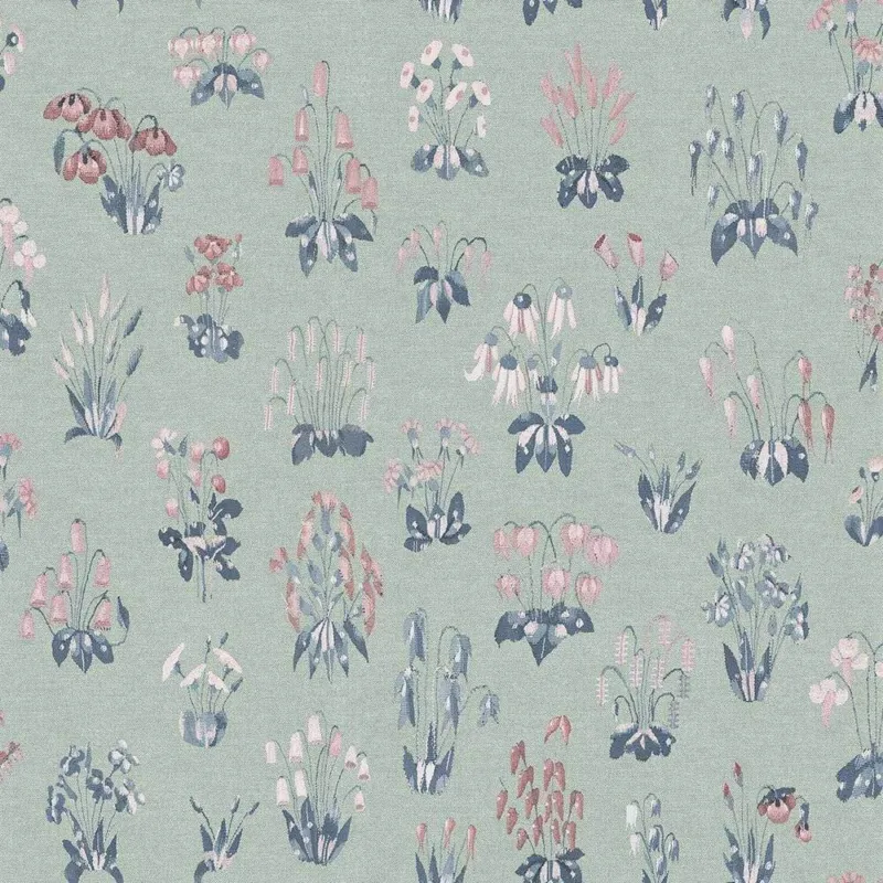 Beperkt Aanbod Behang Little Greene National Trust Papers II Millefleur Chambray