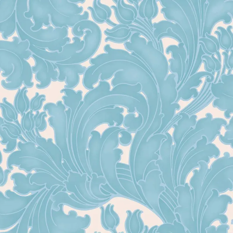 Express Levering Behang Little Greene National Trust Papers II Tulip Powder Blue