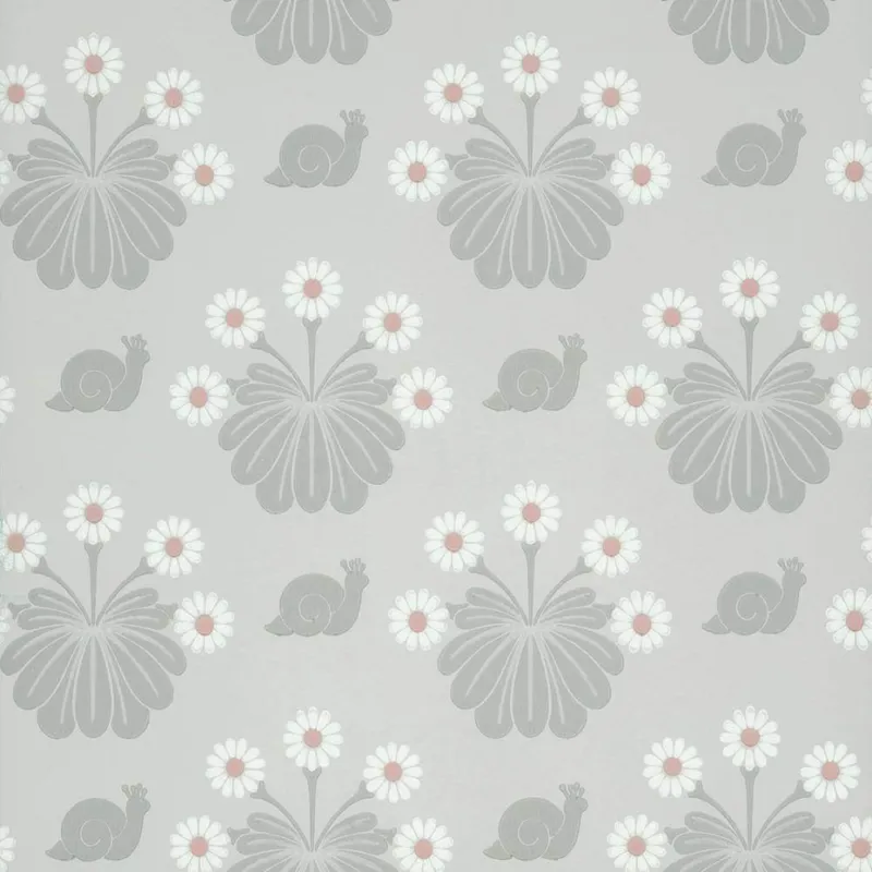 Behang Little Greene National Trust Papers II Burges Snail Silver Laatste Kans