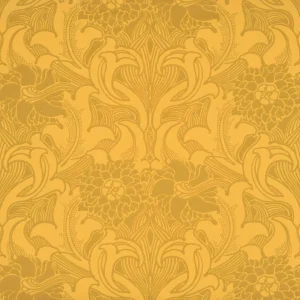 Korting Behang Little Greene National Trust Papers III Dahlia Scroll Giallo