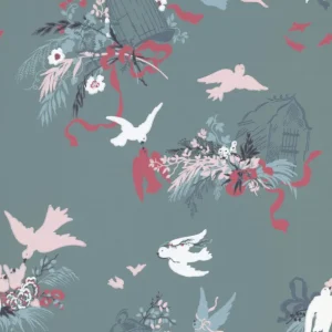 Behang Little Greene National Trust Papers III Voliéres Etruria Populair