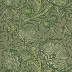 Behang Little Greene National Trust Papers III Poppy Trail Sage Green Lage Kosten