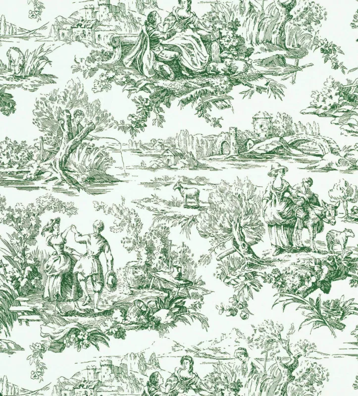 Behang Little Greene National Trust Papers III Lovers Toile Puck Hoge Kwaliteit