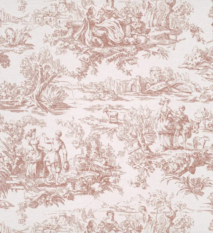 Behang Little Greene National Trust Papers III Lovers Toile Blush Laatste Kans