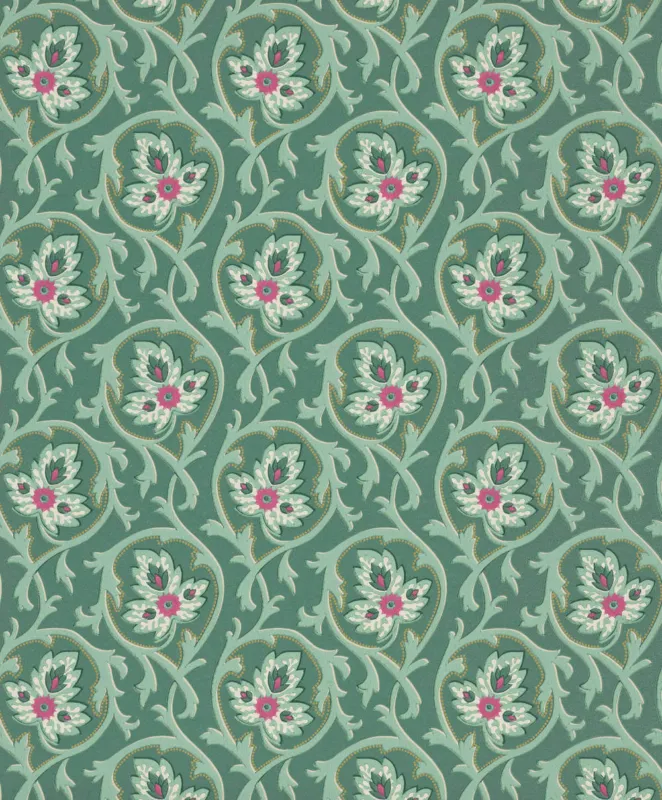Snelle Levering Behang Little Greene National Trust Papers III Hoja Pleat
