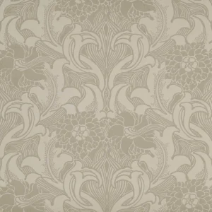 Superprijs Behang Little Greene National Trust Papers III Dahlia Scroll French Grey