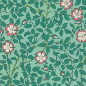 Koop Online Behang Little Greene National Trust Papers III Briar Rose Green Verditer