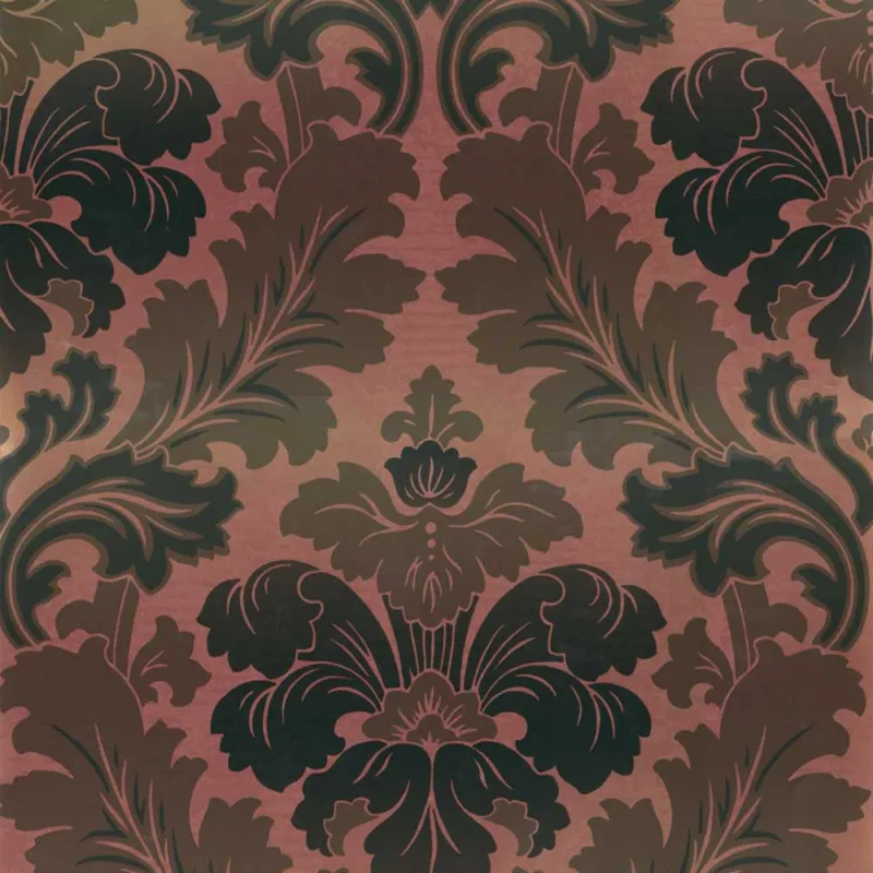 Behang Little Greene Révolution Papers Bonaparte 1850 Red Gold Betrouwbaar