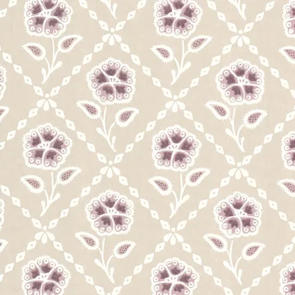 Behang Little Greene Révolution Papers Whitehall 1740 Cassis Nu Kopen